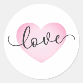 シンプルラブライトバレンタイン |ステッカー ラウンドシール