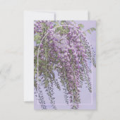 シンプルラベエレガントンダー開花メモリアル葬儀 サンキューカード (裏面)