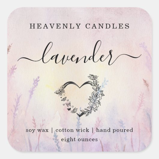 シンプルラベル – 完全に編集可能なステッカーラベル スクエアシール (正面)