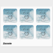 シンプルラベル – 完全に編集可能なステッカーラベル スクエアシール (シート)