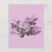 シンプルラベンダーバジェットブライダルルンチョン招待状 チラシ (裏面)