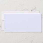 シンプルラベンダーパープルフォト誕生日 サンキューカード (裏面)