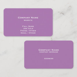 シンプルラベンダー名刺 名刺