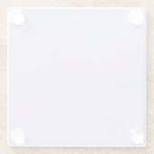 シンプルラベンダー ガラスコースター (裏面)