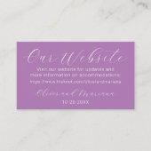 シンプルラベ結婚ンダーのWebサイトエンクロージャカード エンクロージャーカード (正面)