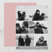 シンプルラヴエレガントヴァレンティネスのカップルの写真 シーズンカード (正面/裏面)