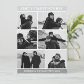 シンプルラヴエレガントヴァレンティネスのカップルの写真 シーズンカード (スタンド正面)