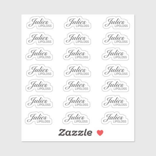 シンプルリップグロス包装ロゴブランディングシール シール (シート)