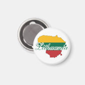 シンプルリトアモダンニアリトアニア国旗 マグネット (正面/裏面)