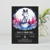 シンプルリトルウルフの誕生日 招待状 (スタンド正面)