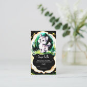 シンプルリトルウルフベビーシャワー エンクロージャーカード (スタンド正面)