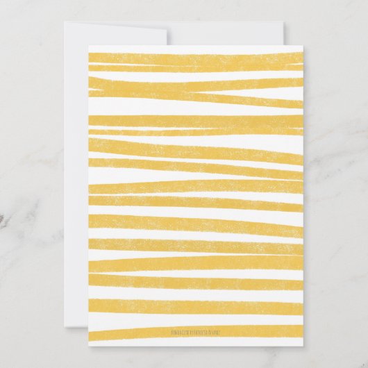 シンプルリトルサンシャインキッドファースト誕生日 招待状 (裏面)