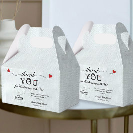 シンプルリトル紳士赤ちゃんシャワーありがとう可愛い フェイバーボックス