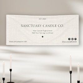 シンプルリネンビジネスイベント表示マーケティング 横断幕