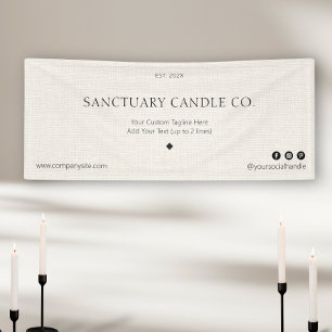 シンプルリネンビジネスイベント表示マーケティング 横断幕