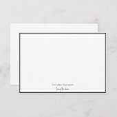 シンプルリビングザドリーム名前をカスタムする サンキューカード (正面/裏面)