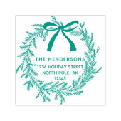 シンプルリース差出人住所 セルフインキングスタンプ (デザイン)