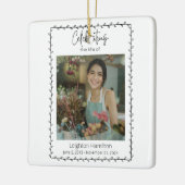 シンプルリーフ葬儀お祝いオブ・ライフ セラミックオーナメント (左)