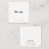 シンプルルクス スクエア名刺 (正面/裏面)