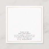 シンプルルクス スクエア名刺 (裏面)