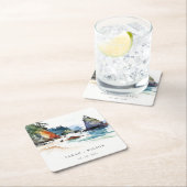 シンプルルビービーチオリンピックナショナル結婚パーク スクエアペーパーコースター (インサイチュ)