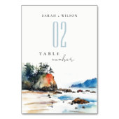 シンプルルビービーチオリンピックナショナル結婚パーク テーブルナンバー (裏面)