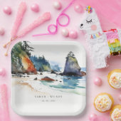 シンプルルビービーチオリンピックナショナル結婚パーク ペーパープレート (パーティー)