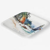 シンプルルビービーチオリンピックナショナル結婚パーク ペーパープレート (傾斜あり)