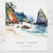 シンプルルビービーチオリンピックナショナル結婚パーク ワインラベル (シングルラベル)