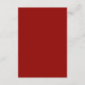 シンプルルビーレッドボーンホワイト結婚ズ詳細 エンクロージャーカード (裏面)