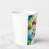 シンプルレイクオッター誕生日 紙コップ (右)