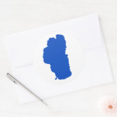 シンプルレイクタホステッカー、ラウンド ラウンドシール (封筒)