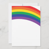 シンプルレインボーパーティの招待状レインボー誕生日 招待状 (裏面)
