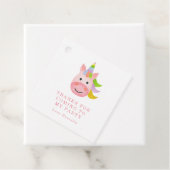 シンプルレインボーユニコーンガールズバースデーパーティー フェイバータグ (インサイチュ)