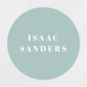 シンプルレインボー防水衣名 ラベル (デザイン1)