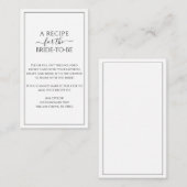 シンプルレシピ依頼カード エンクロージャーカード (正面/裏面)