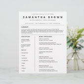 シンプルレジュームテンプレートモダンcv (スタンド正面)