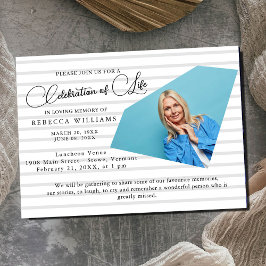 シンプルレタリングお祝いライフ招待状 招待状