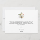 シンプルレタリングの結婚休日の発表 シーズンカード (裏面)