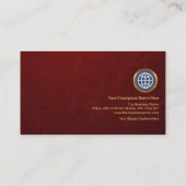 シンプルレッスタイリッシュド·グランジ金ゴールド創業者CEO 名刺 (裏面)