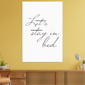 シンプルレッツインベッドウォールアーモダント引用文 キャンバスプリント (インサイチュ (リビング))