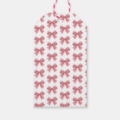 シンプルレッドキャンディストライプー ギフトタグ (裏面)