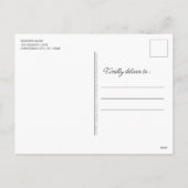 シンプルレッドグリーンかわいいモダンすべて シーズンポストカード (裏面)