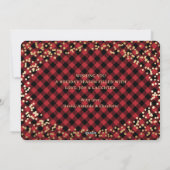 シンプルレッドプライド金箔クリスマスカード シーズンカード (裏面)