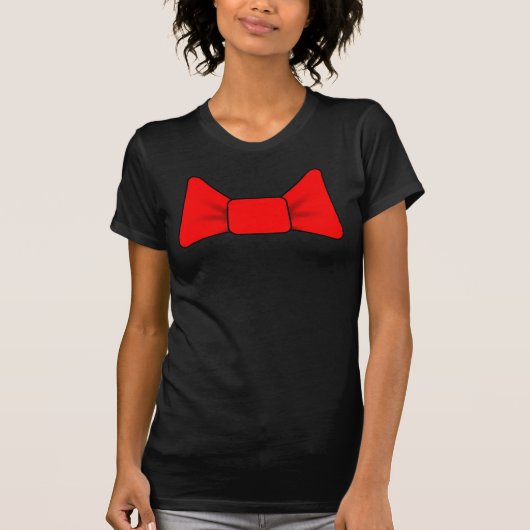 シンプルレッドボウシャツ Tシャツ (正面)