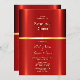 シンプルレッドリハーサル 招待状