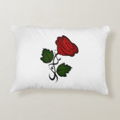 シンプルレッドローゼス アクセントクッション (裏面)