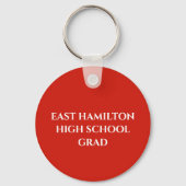 シンプルレッド卒業記念 キーホルダー (裏面)