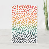 シンプルレトロなサンセット猫の手の面白い黒猫パパ カード (裏面)