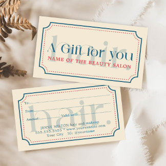 シンプルレトロエレガントブルーギフト美しい